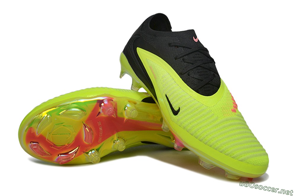 Unisex Nike Phantom 6 Low Elite FG Football Boots - Yellow/Electric Green/Black 3