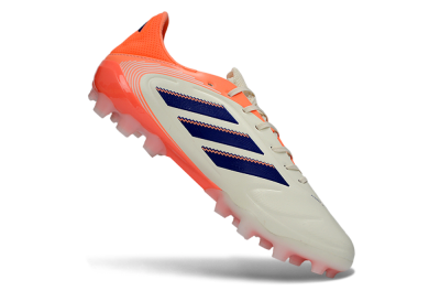 Men's Adidas Copa Pure 3 AG Football Boots - Cream/Coral Orange/Navy Blue