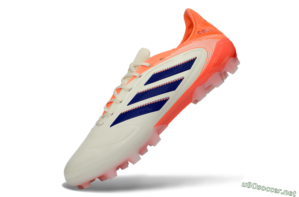 Men's Adidas Copa Pure 3 AG Football Boots - Cream/Coral Orange/Navy Blue 5
