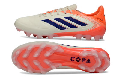 Men's Adidas Copa Pure 3 AG Football Boots - Cream/Coral Orange/Navy Blue
