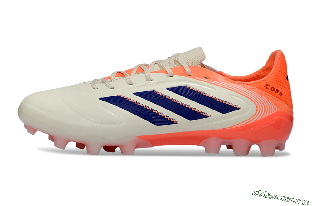 Men's Adidas Copa Pure 3 AG Football Boots - Cream/Coral Orange/Navy Blue 0