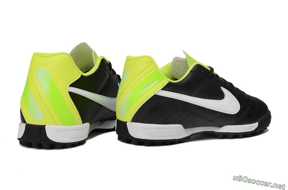 Men's Nike Tiempo Legend Ligera 5 TF Football Shoes - Black/Lime Green/White 6
