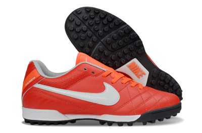 Men's Nike Tiempo Legend Ligera 5 TF Football Shoes - Red/Fiery Sunset/Classic Charcoal