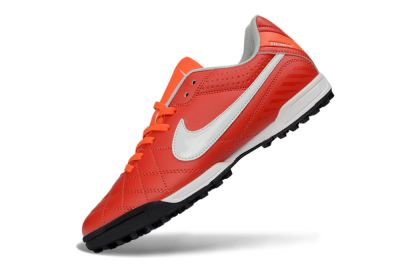 Men's Nike Tiempo Legend Ligera 5 TF Football Shoes - Red/Fiery Sunset/Classic Charcoal