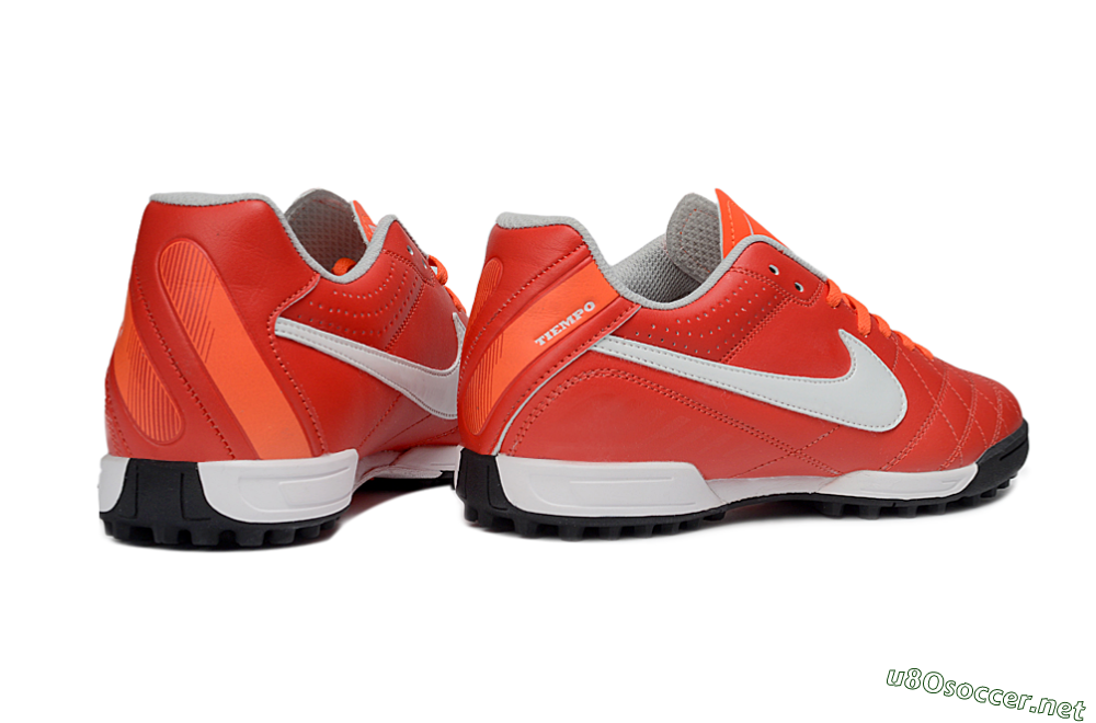 Men's Nike Tiempo Legend Ligera 5 TF Football Shoes - Red/Fiery Sunset/Classic Charcoal 6