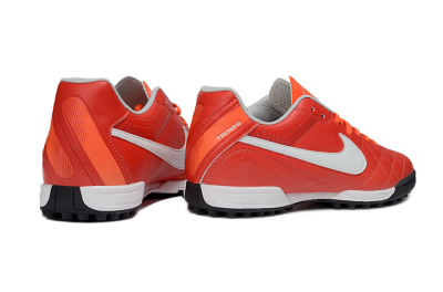 Men's Nike Tiempo Legend Ligera 5 TF Football Shoes - Red/Fiery Sunset/Classic Charcoal