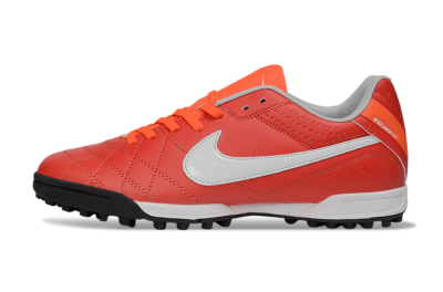 Men's Nike Tiempo Legend Ligera 5 TF Football Shoes - Red/Fiery Sunset/Classic Charcoal