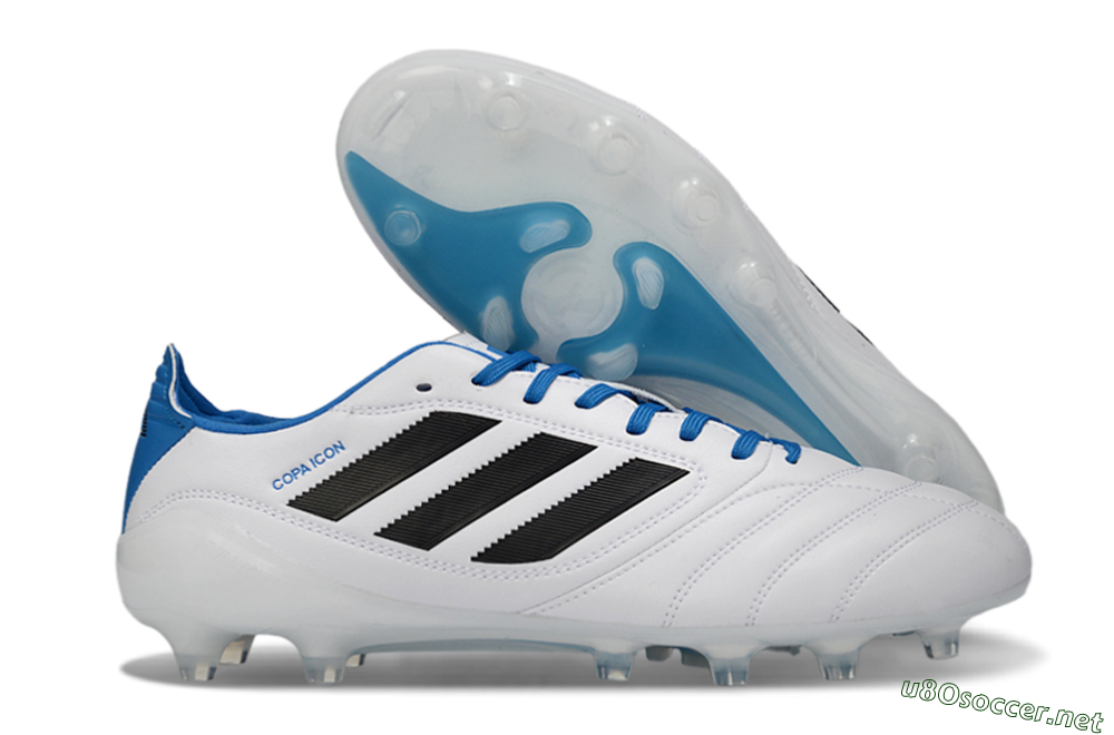Men's Adidas Copa Icon 2 FG Football Boots - White/Electric Blue/Black 2