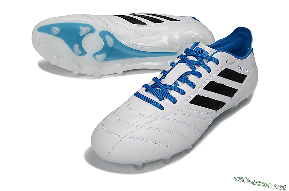Men's Adidas Copa Icon 2 FG Football Boots - White/Electric Blue/Black 3