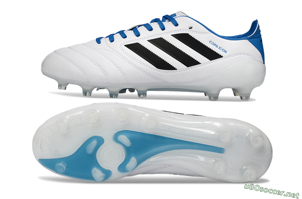 Men's Adidas Copa Icon 2 FG Football Boots - White/Electric Blue/Black 1