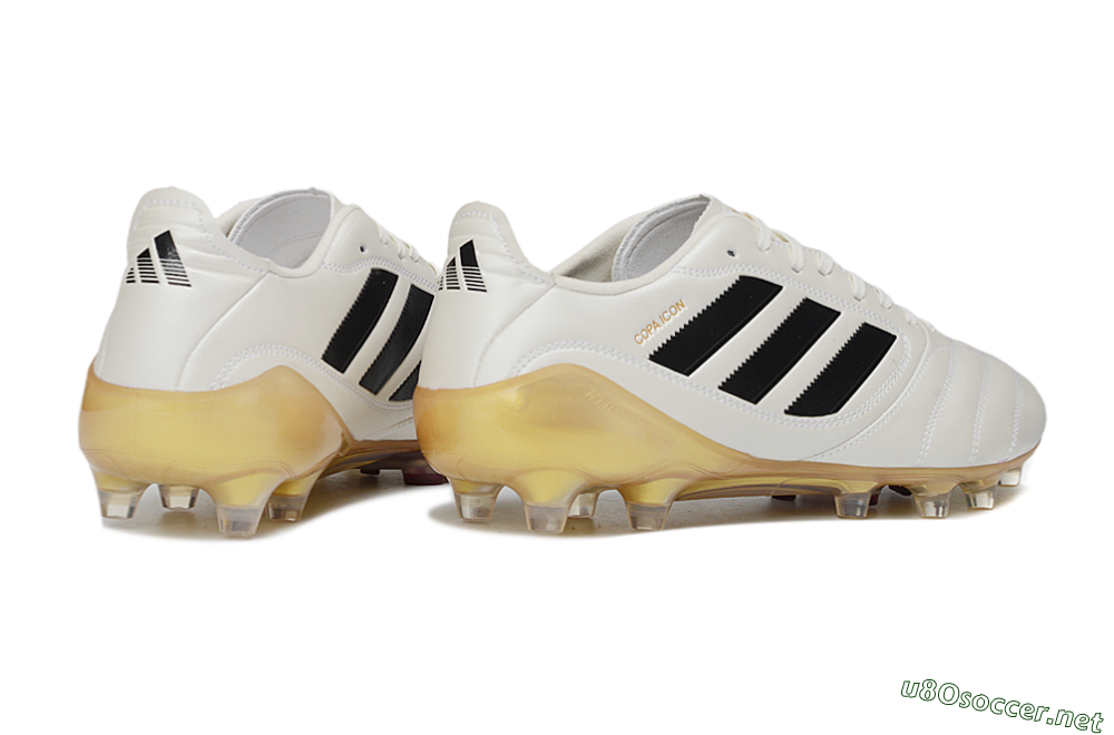 Men's Adidas Copa Icon 2 FG Football Boots - White/Black/Gold 6