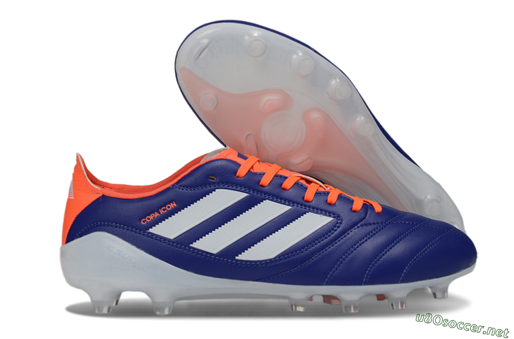 Men's Adidas Copa Icon 2 FG Football Boots - Blue/Vibrant Orange/Clean White 2