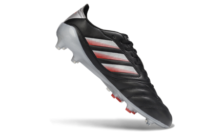 Men's Adidas Copa Icon 2 FG Football Boots - Black/Crimson Red/Metallic Silver