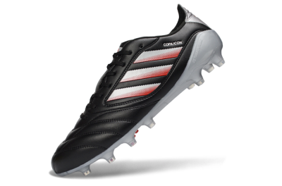 Men's Adidas Copa Icon 2 FG Football Boots - Black/Crimson Red/Metallic Silver