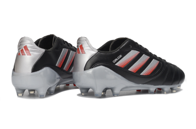 Men's Adidas Copa Icon 2 FG Football Boots - Black/Crimson Red/Metallic Silver