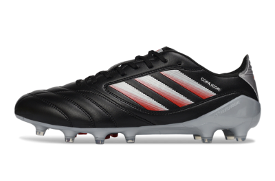 Men's Adidas Copa Icon 2 FG Football Boots - Black/Crimson Red/Metallic Silver