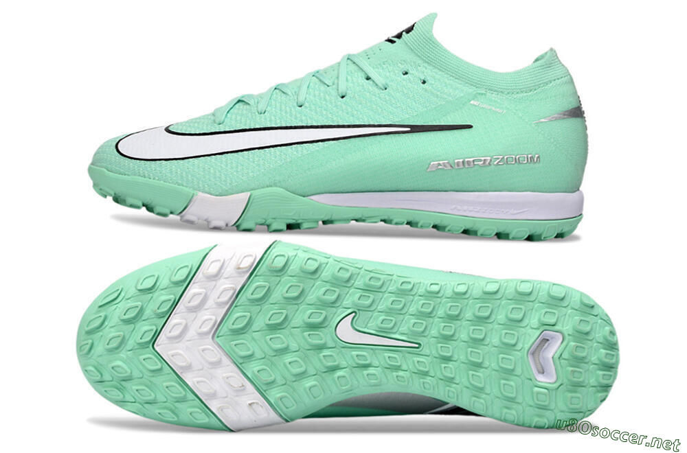 Unisex Nike Air Zoom Mercurial Vapor 16 Elite TF Football Shoes - Mint/Bright Green/Cool Aqua 1