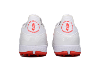 Unisex Adidas F50 Pro TF Football Shoes - White/Crimson Red/Black