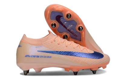 Men's Nike Air Zoom Mercurial Vapor 16 Elite SG Football Boots - Peach/Royal Blue/Pastel Orange
