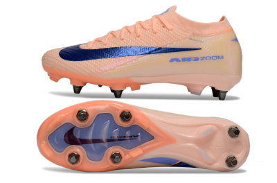 Men's Nike Air Zoom Mercurial Vapor 16 Elite SG Football Boots - Peach/Royal Blue/Pastel Orange