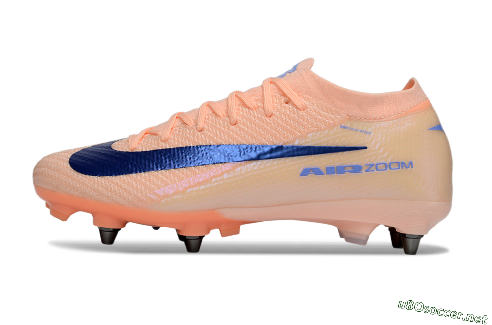 Men's Nike Air Zoom Mercurial Vapor 16 Elite SG Football Boots - Peach/Royal Blue/Pastel Orange 0