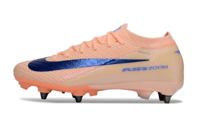 Men's Nike Air Zoom Mercurial Vapor 16 Elite SG Football Boots - Peach/Royal Blue/Pastel Orange