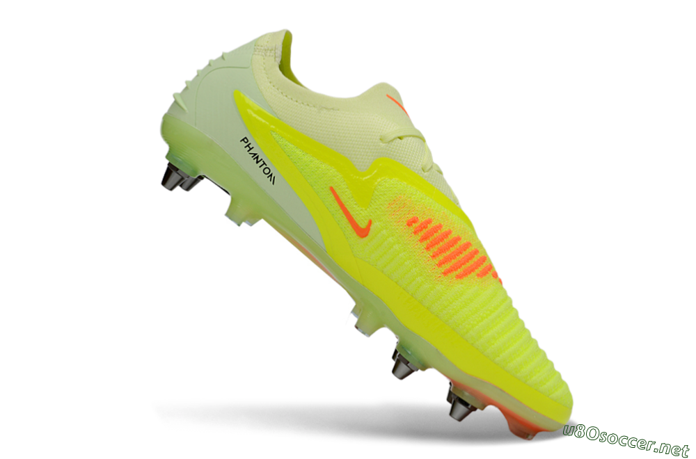 Men's Nike Phantom 6 Elite Low SG Football Boots - Yellow/Fluorescent Green/Neon Orange 4