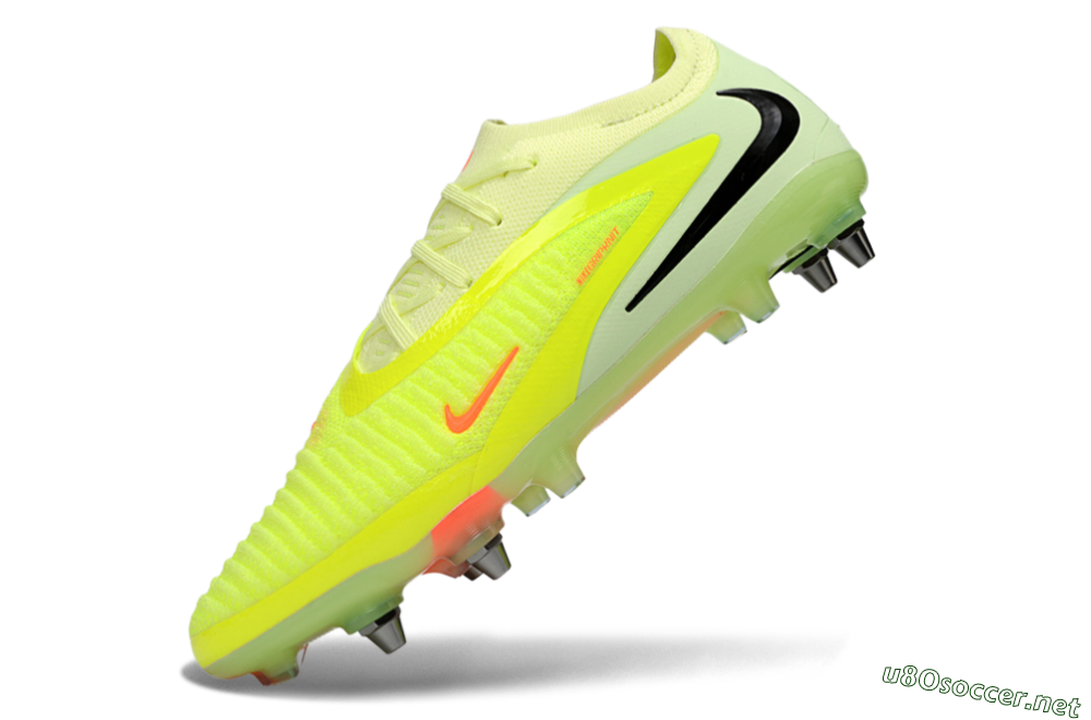 Men's Nike Phantom 6 Elite Low SG Football Boots - Yellow/Fluorescent Green/Neon Orange 5