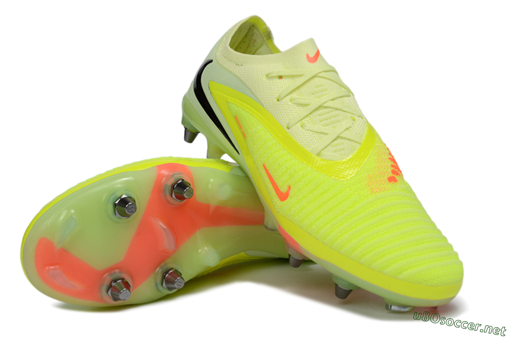 Men's Nike Phantom 6 Elite Low SG Football Boots - Yellow/Fluorescent Green/Neon Orange 3