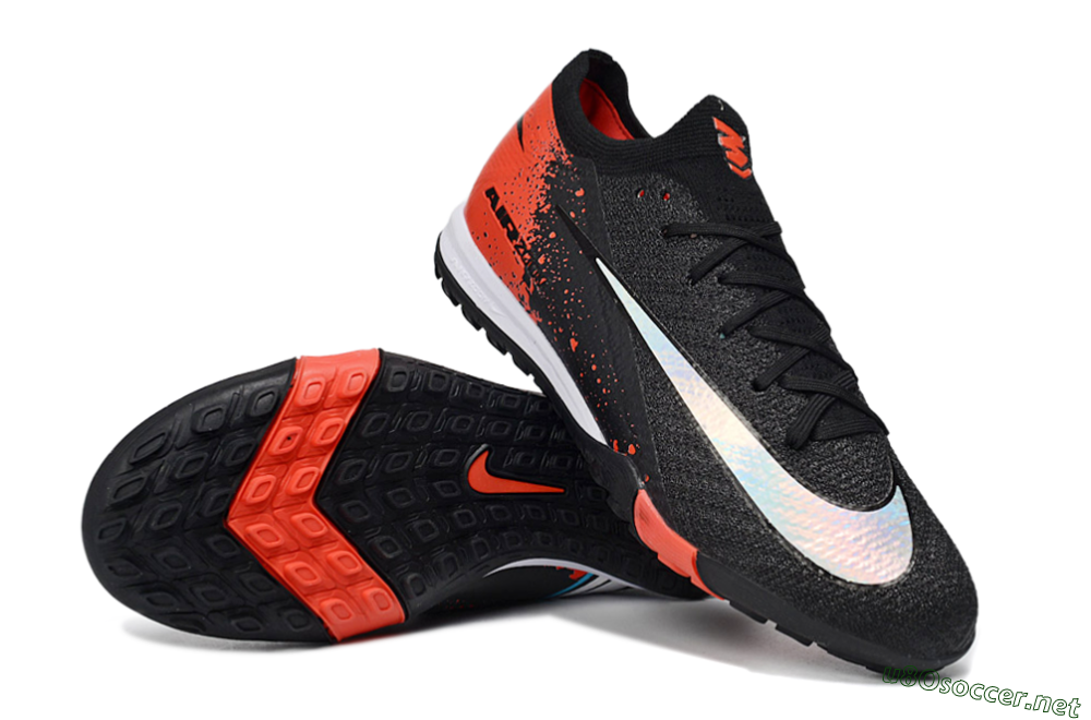 Men's Nike Air Zoom Mercurial Vapor 16 Elite TF Football Shoes - Black/Crimson Burst/Shadow Black 3