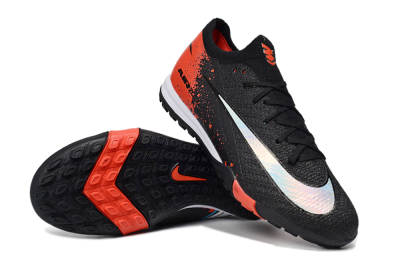 Men's Nike Air Zoom Mercurial Vapor 16 Elite TF Football Shoes - Black/Crimson Burst/Shadow Black