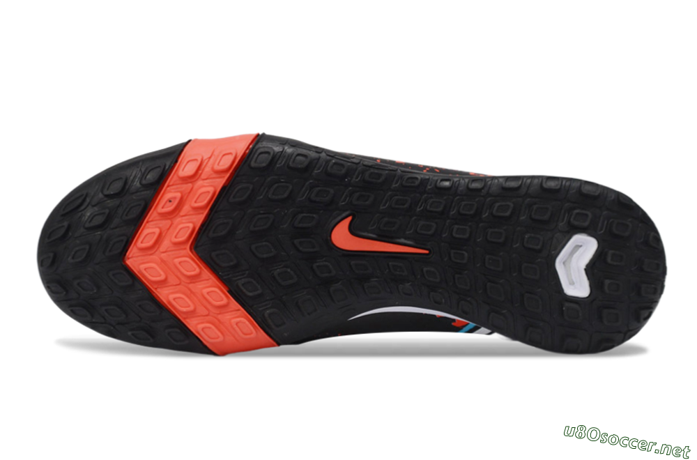 Men's Nike Air Zoom Mercurial Vapor 16 Elite TF Football Shoes - Black/Crimson Burst/Shadow Black 6