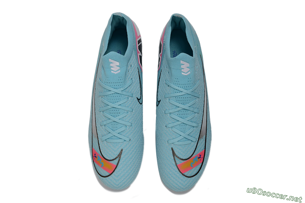 Men's Nike Air Zoom Mercurial Vapor 16 Elite TF Football Shoes - Aqua/Bright Blue/White 4