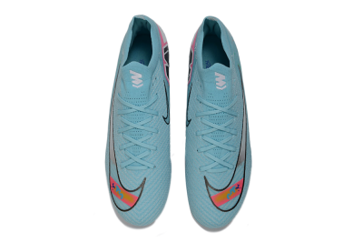 Men's Nike Air Zoom Mercurial Vapor 16 Elite TF Football Shoes - Aqua/Bright Blue/White