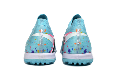 Men's Nike Air Zoom Mercurial Vapor 16 Elite TF Football Shoes - Aqua/Bright Blue/White