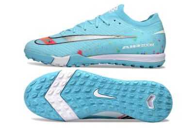 Men's Nike Air Zoom Mercurial Vapor 16 Elite TF Football Shoes - Aqua/Bright Blue/White