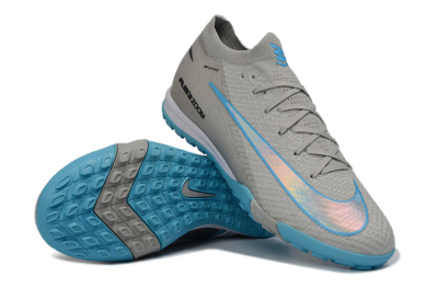 Men's Nike Air Zoom Mercurial Vapor 16 Elite TF Football Shoes - Gray/Sky Blue/Sea Foam