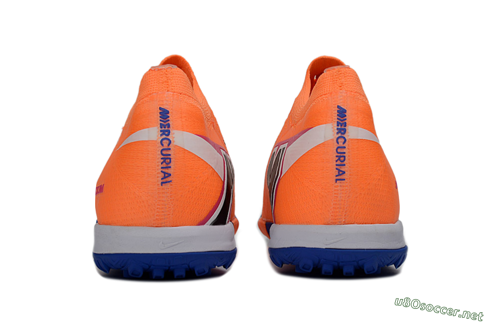 Men's Nike Air Zoom Mercurial Vapor 16 Elite TF Football Shoes - Orange/Electric Blue/Fiery Orange 5