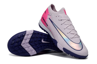 Men's Nike Air Zoom Mercurial Vapor 16 Elite TF Football Shoes - Lilac/Bright Pink/Dark Blue