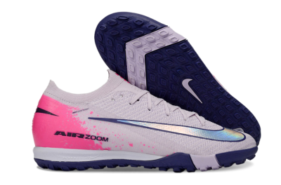 Men's Nike Air Zoom Mercurial Vapor 16 Elite TF Football Shoes - Lilac/Bright Pink/Dark Blue