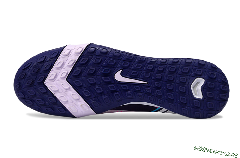 Men's Nike Air Zoom Mercurial Vapor 16 Elite TF Football Shoes - Lilac/Bright Pink/Dark Blue 6