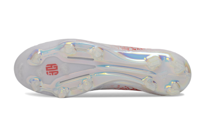 Unisex Adidas F50+ Elite Lightstrike Pro Laceless FG Football Boots - White/Crimson Red/Black