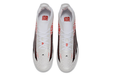 Unisex Adidas F50 Elite Lightstrike Pro FG Football Boots - White/Crimson Red/Black