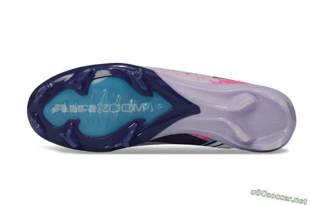 Men's Nike Air Zoom Mercurial Vapor 16 Elite FG Football Boots - Lilac/Bright Pink/Frosty Blue 6