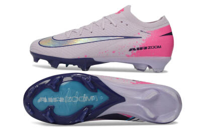 Men's Nike Air Zoom Mercurial Vapor 16 Elite FG Football Boots - Lilac/Bright Pink/Frosty Blue