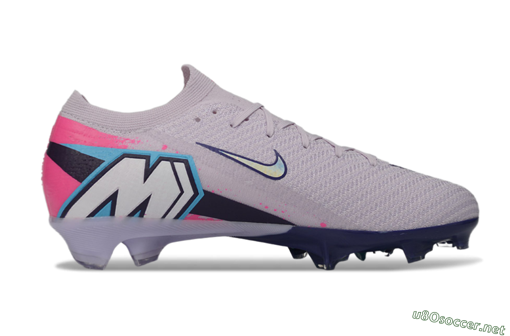 Men's Nike Air Zoom Mercurial Vapor 16 Elite FG Football Boots - Lilac/Bright Pink/Frosty Blue 7