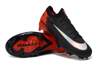Men's Nike Air Zoom Mercurial Vapor 16 Elite FG Football Boots - Black/Fiery Red/Glossy Black