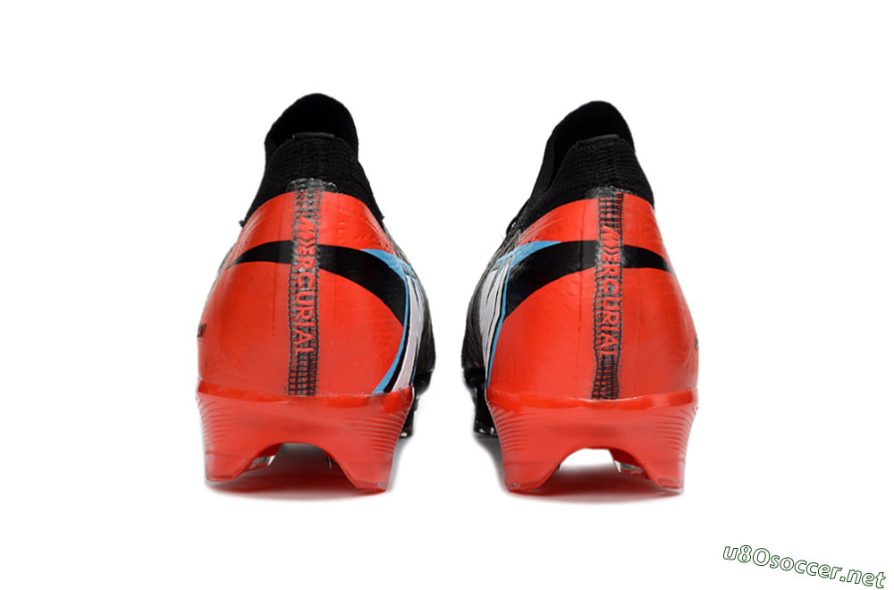 Men's Nike Air Zoom Mercurial Vapor 16 Elite FG Football Boots - Black/Fiery Red/Glossy Black 5