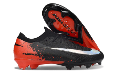 Men's Nike Air Zoom Mercurial Vapor 16 Elite FG Football Boots - Black/Fiery Red/Glossy Black