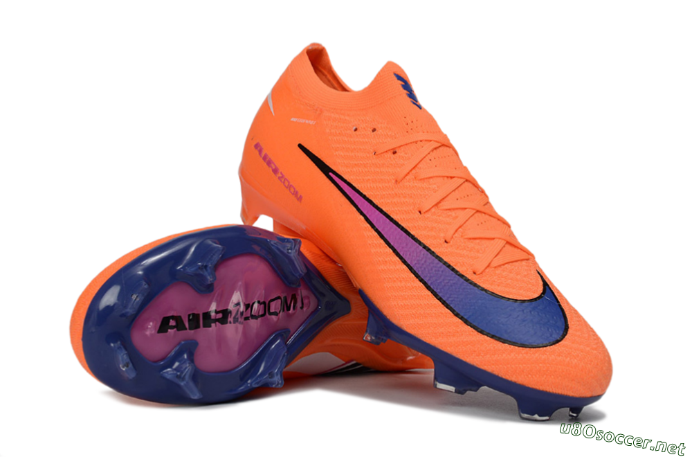 Men's Nike Air Zoom Mercurial Vapor 16 Elite FG Football Boots - Orange/Vibrant Purple/Shocking Pink 3